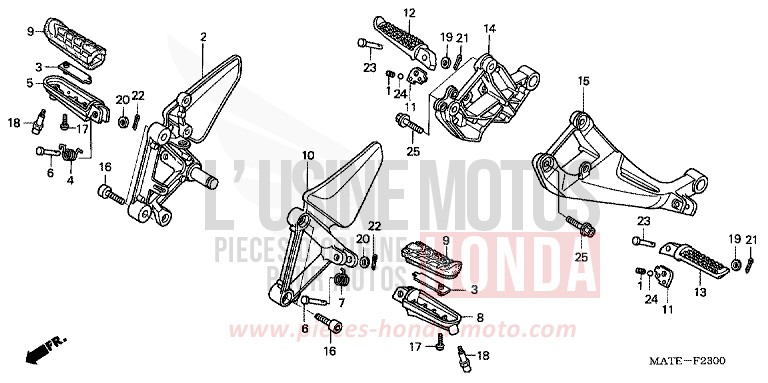 STEP for Super Blackbird DARKNESS BLACK METALLIC (NH463) from 2005